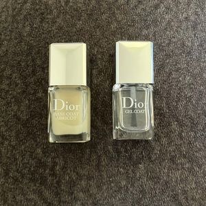 Dior gel coat and base coat slightly used